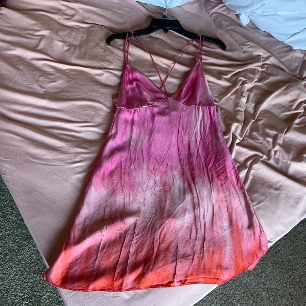 Zara Vibrant Pink Slip Dress